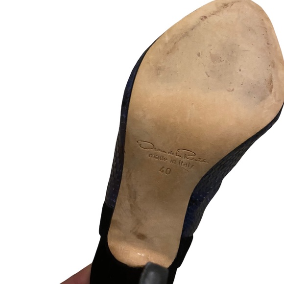Oscar de la Renta slingback python heels size 40 - Picture 6 of 7